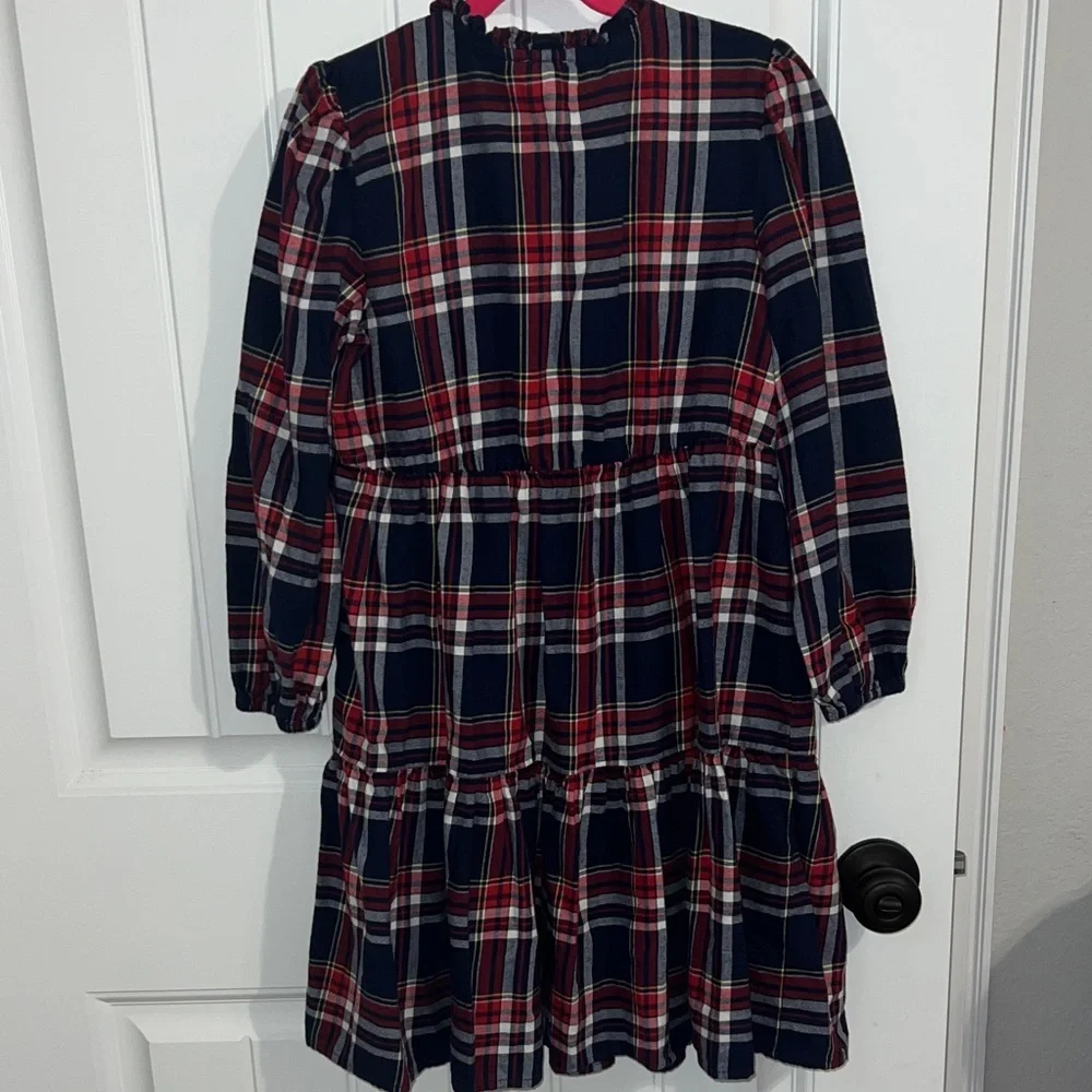 Crewcuts Classic Red and Blue Plaid Girls Dress - Size 10 - Picture 7 of 9